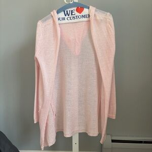 Light Pink Size S Pocketed Cardigan